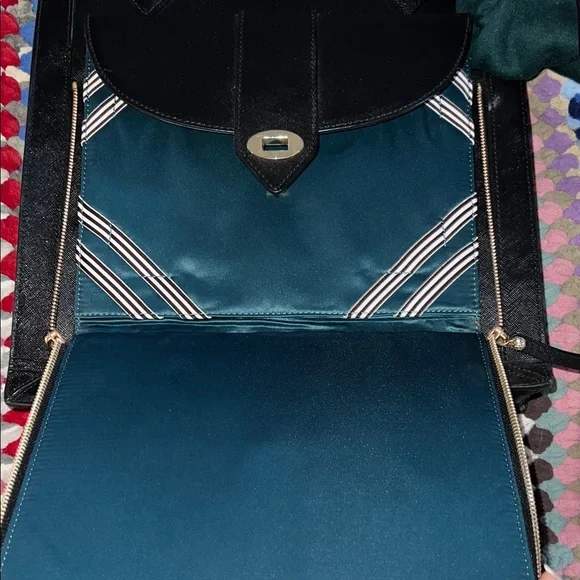 Henry Bendel -  Black Leather laptop Tote - Picture 3 of 15